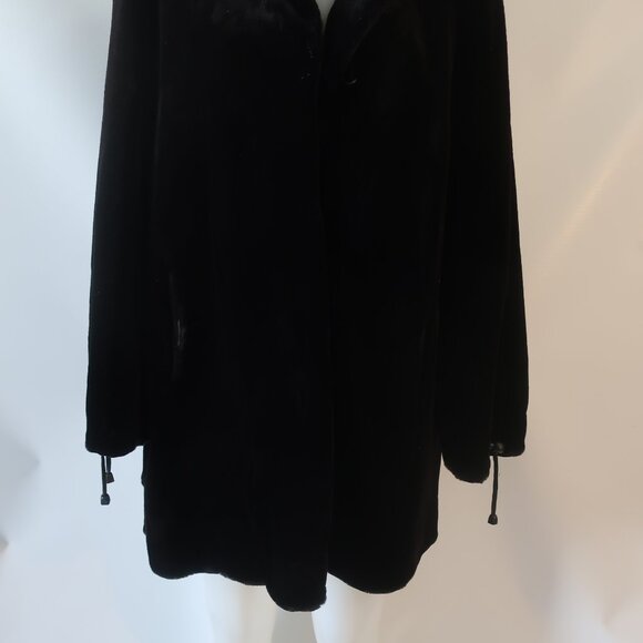 Womens Christie Brothers Black Sheered Mink Jacket L - Picture 3 of 14